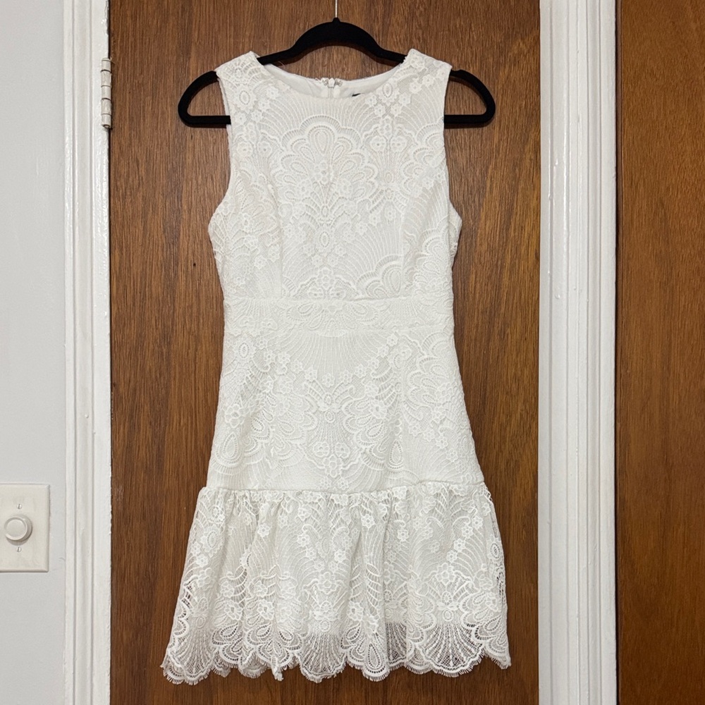 Mustard Seed White Lace Dress
